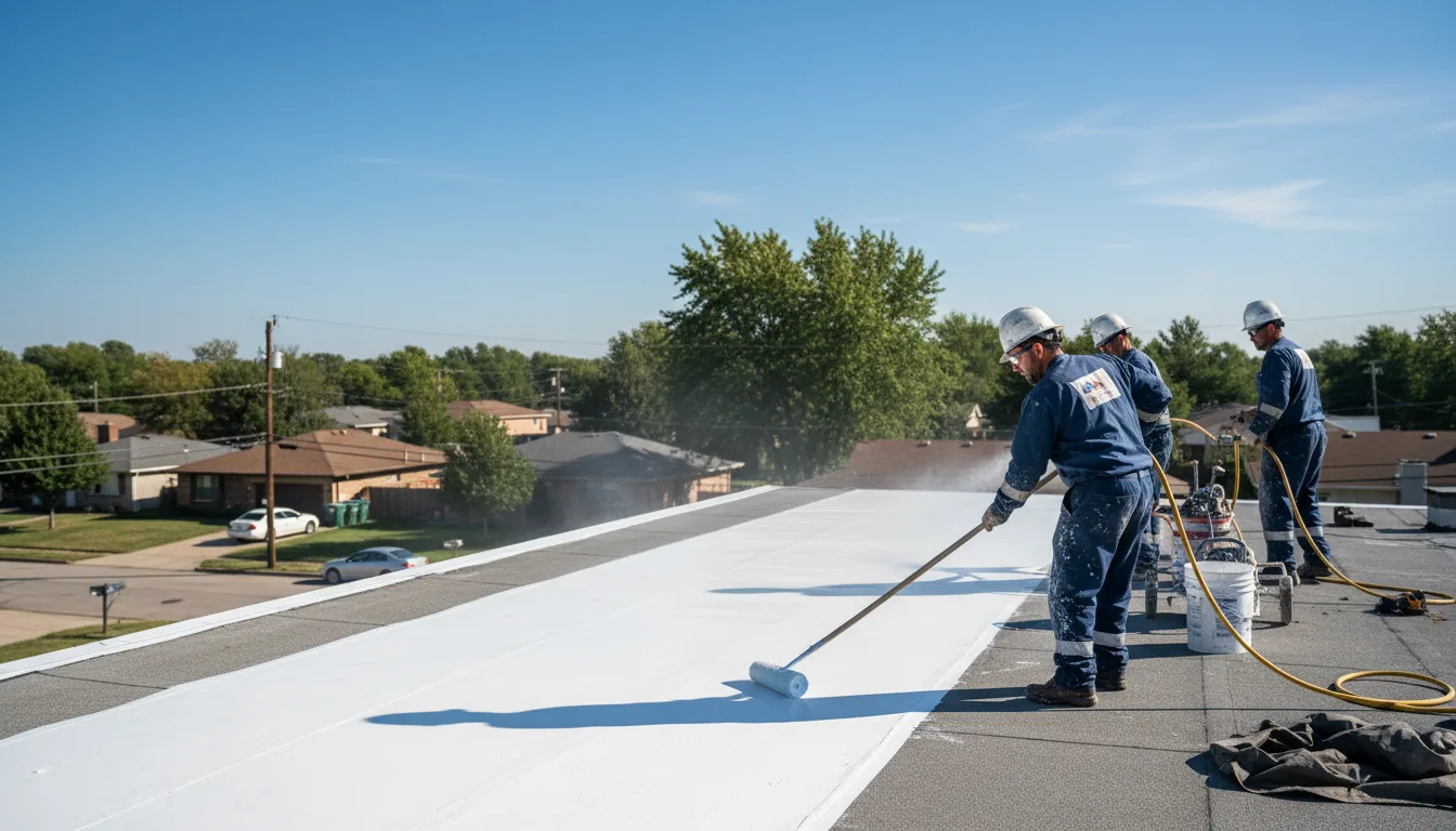 Commercial roof coating in Amelia, OH near me